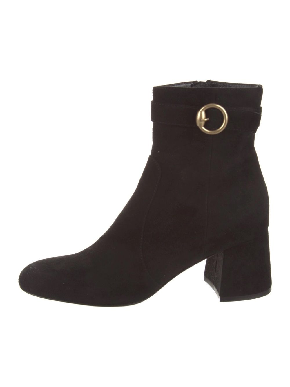 GIANVITO ROSSI PAMELA 60 MM BLACK SUEDE ANKLE BOOTS IT 38 .